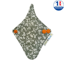 Charger l'image dans la galerie, Protège-string lavable tissu vert et fleurs