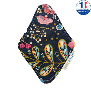 Protège-slip lavable-tissu fleur