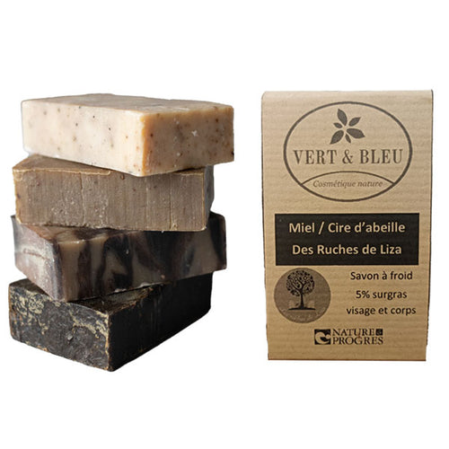 Savon solide au miel et cire d'abeille bio